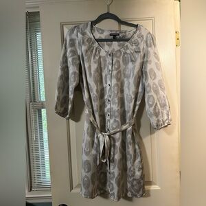 Grey print Express knee length dress